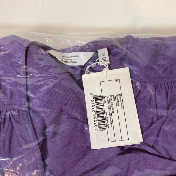 NWT & Other Stories Voluminous Midi Wrap Dress Size 10 - Picture 10 of 11